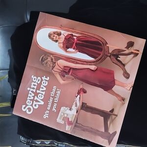 JB Martin Vintage Black Super Fine Double Velvet Fabric Yard